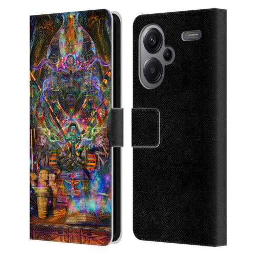 Jumbie Art Gods and Goddesses Osiris Leather Book Wallet Case Cover For Xiaomi Redmi Note 13 Pro Plus 5G