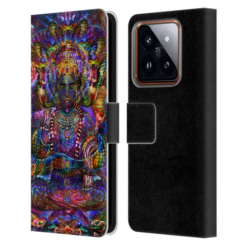 Jumbie Art Gods and Goddesses Vishnu Leather Book Wallet Case Cover For Xiaomi 14