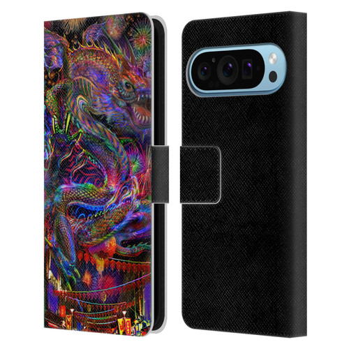 Jumbie Art Visionary Dragon Leather Book Wallet Case Cover For Google Pixel 9 / Pixel 9 Pro