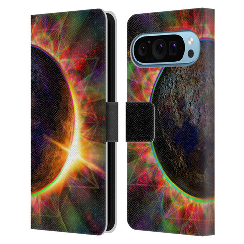 Jumbie Art Visionary Eclipse Leather Book Wallet Case Cover For Google Pixel 9 / Pixel 9 Pro