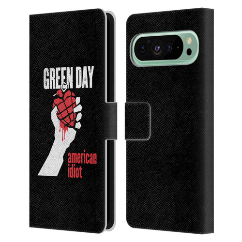 Green Day Graphics American Idiot Leather Book Wallet Case Cover For Google Pixel 9 Pro XL