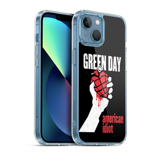 Green Day Graphics American Idiot Soft Gel Case for Apple iPhone 13 Mini