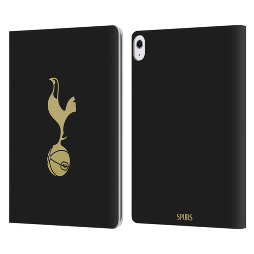 Tottenham Hotspur F.C. Badge Black And Gold Leather Book Wallet Case Cover For Apple iPad Air 13 2024