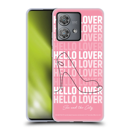 Sex and The City: Television Series Characters Hello Lover Carrie Soft Gel Case for Motorola Edge 40 Neo 5G