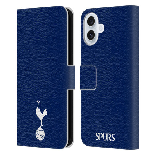 Tottenham Hotspur F.C. Badge Small Cockerel Leather Book Wallet Case Cover For Apple iPhone 16 Plus