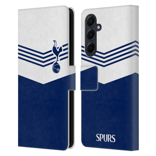 Tottenham Hotspur F.C. Badge 1978 Stripes Leather Book Wallet Case Cover For Samsung Galaxy A55 5G