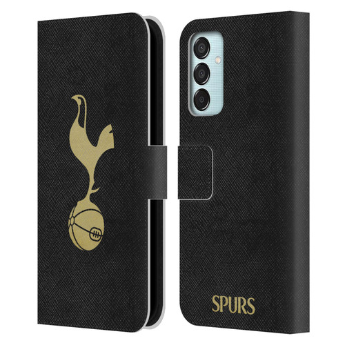Tottenham Hotspur F.C. Badge Black And Gold Leather Book Wallet Case Cover For Samsung Galaxy M15/F15 5G