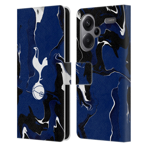 Tottenham Hotspur F.C. Badge Marble Leather Book Wallet Case Cover For Xiaomi Redmi Note 13 Pro Plus 5G