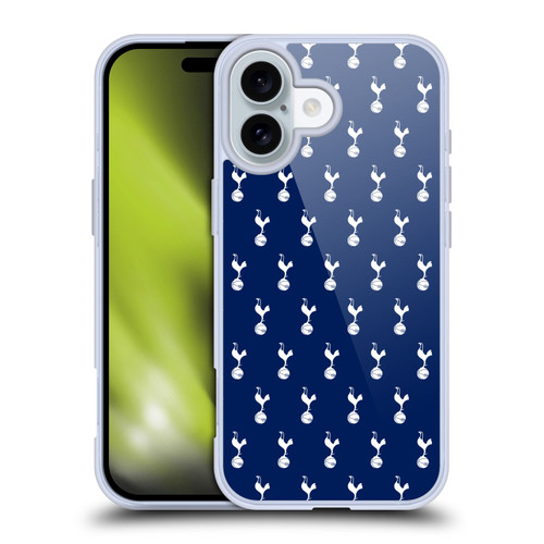 Tottenham Hotspur F.C. Badge Pattern Soft Gel Case for Apple iPhone 16 & MagSafe