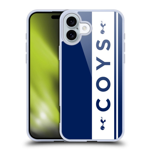 Tottenham Hotspur F.C. Badge COYS Soft Gel Case for Apple iPhone 16 Plus & MagSafe