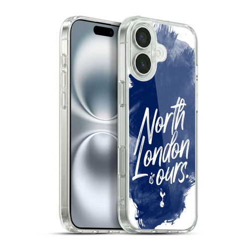 Tottenham Hotspur F.C. Badge North London Is Ours Soft Gel Case for Apple iPhone 16 Plus & MagSafe