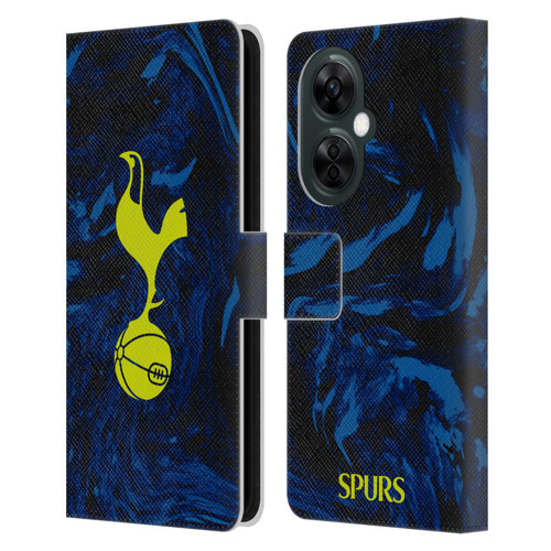 Tottenham Hotspur F.C. 2021/22 Badge Kit Away Leather Book Wallet Case Cover For OnePlus Nord CE 3 Lite 5G