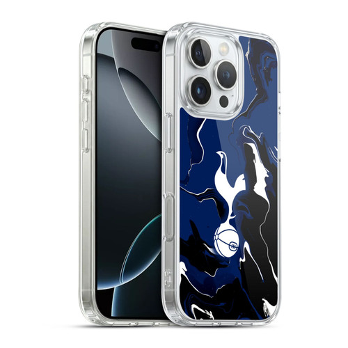 Tottenham Hotspur F.C. Badge Marble Soft Gel Case for Apple iPhone 16 Pro & MagSafe