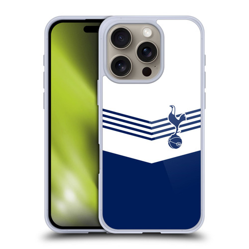 Tottenham Hotspur F.C. Badge 1978 Stripes Soft Gel Case for Apple iPhone 16 Pro & MagSafe