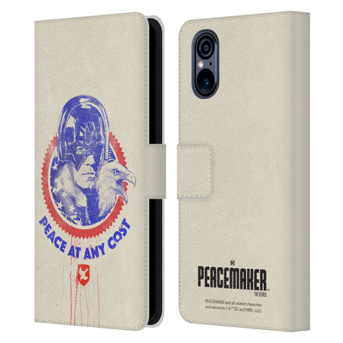Peacemaker: Television Series Graphics Christopher Smith & Eagly Leather Book Wallet Case Cover For Sony Xperia 5 V 5G