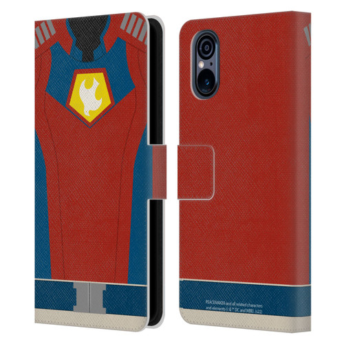 Peacemaker: Television Series Graphics Costume Leather Book Wallet Case Cover For Sony Xperia 5 V 5G
