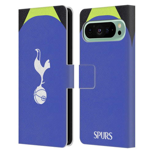 Tottenham Hotspur F.C. 2022/23 Badge Kit Away Leather Book Wallet Case Cover For Google Pixel 9 Pro XL