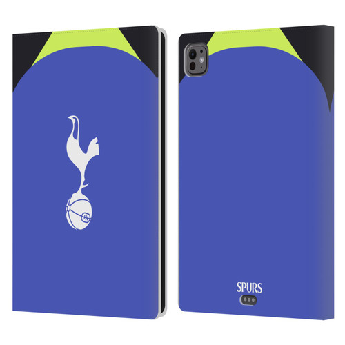 Tottenham Hotspur F.C. 2022/23 Badge Kit Away Leather Book Wallet Case Cover For Apple iPad Pro 11 M4 2024