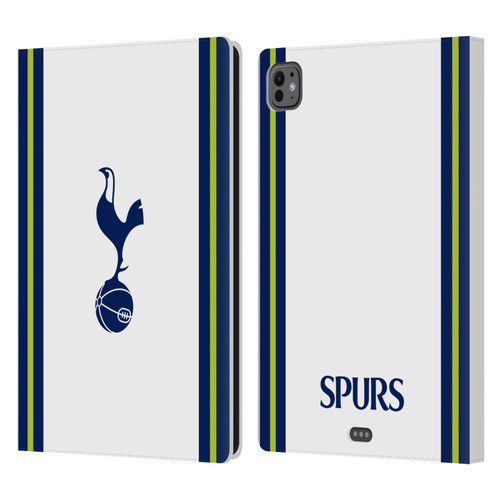 Tottenham Hotspur F.C. 2022/23 Badge Kit Home Leather Book Wallet Case Cover For Apple iPad Pro 11 M4 2024