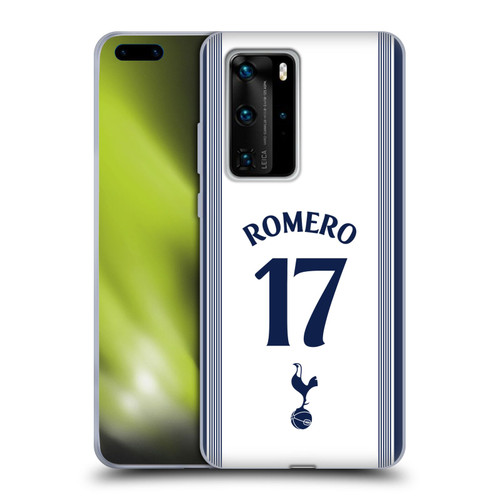 Tottenham Hotspur F.C. 2024/25 Players Home Kit Cristian Romero Soft Gel Case for Huawei P40 Pro / P40 Pro Plus 5G
