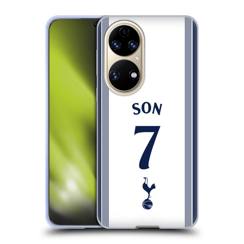 Tottenham Hotspur F.C. 2024/25 Players Home Kit Son Heung-Min Soft Gel Case for Huawei P50