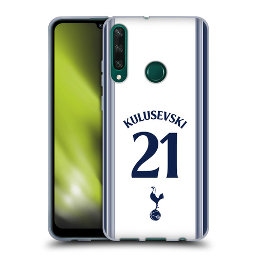 Tottenham Hotspur F.C. 2024/25 Players Home Kit Dejan Kulusevski Soft Gel Case for Huawei Y6p