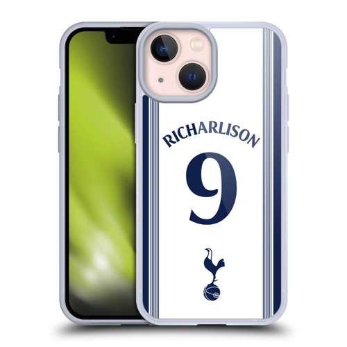 Tottenham Hotspur F.C. 2024/25 Players Home Kit Richarlison Soft Gel Case for Apple iPhone 13 Mini