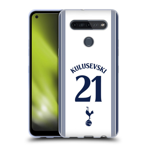 Tottenham Hotspur F.C. 2024/25 Players Home Kit Dejan Kulusevski Soft Gel Case for LG K51S