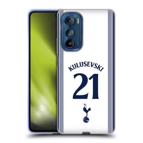 Tottenham Hotspur F.C. 2024/25 Players Home Kit Dejan Kulusevski Soft Gel Case for Motorola Edge 30
