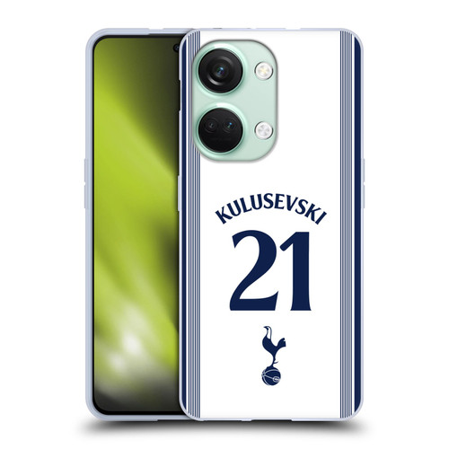 Tottenham Hotspur F.C. 2024/25 Players Home Kit Dejan Kulusevski Soft Gel Case for OnePlus Nord 3 5G