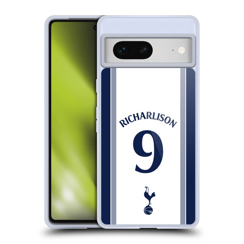 Tottenham Hotspur F.C. 2024/25 Players Home Kit Richarlison Soft Gel Case for Google Pixel 7