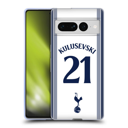 Tottenham Hotspur F.C. 2024/25 Players Home Kit Dejan Kulusevski Soft Gel Case for Google Pixel 7 Pro Tottenham Hotspur F.C. 2024/25 Players Home Kit Dejan Kulusevski Soft Gel Case for Google Pixel 7 Pro