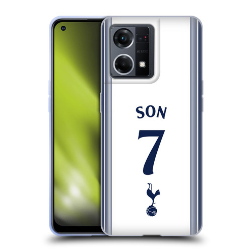 Tottenham Hotspur F.C. 2024/25 Players Home Kit Son Heung-Min Soft Gel Case for OPPO Reno8 4G