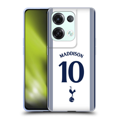Tottenham Hotspur F.C. 2024/25 Players Home Kit James Maddison Soft Gel Case for OPPO Reno8 Pro
