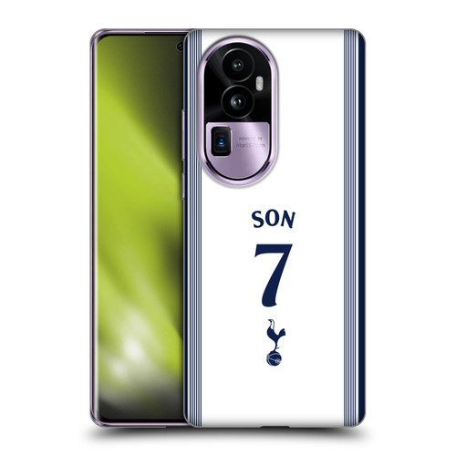 Tottenham Hotspur F.C. 2024/25 Players Home Kit Son Heung-Min Soft Gel Case for OPPO Reno10 Pro+