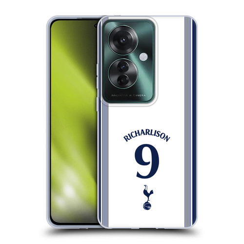 Tottenham Hotspur F.C. 2024/25 Players Home Kit Richarlison Soft Gel Case for OPPO Reno11 F 5G / F25 Pro 5G