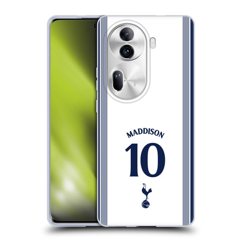 Tottenham Hotspur F.C. 2024/25 Players Home Kit James Maddison Soft Gel Case for OPPO Reno11 Pro