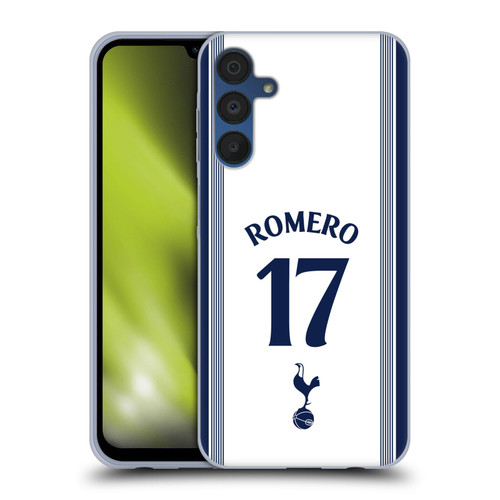 Tottenham Hotspur F.C. 2024/25 Players Home Kit Cristian Romero Soft Gel Case for Samsung Galaxy A15