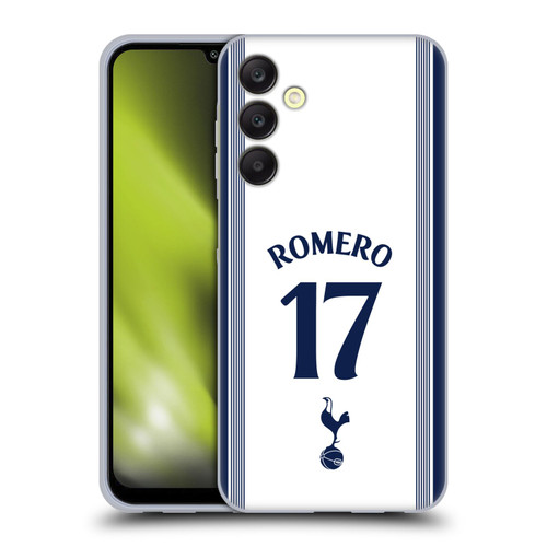 Tottenham Hotspur F.C. 2024/25 Players Home Kit Cristian Romero Soft Gel Case for Samsung Galaxy A25 5G