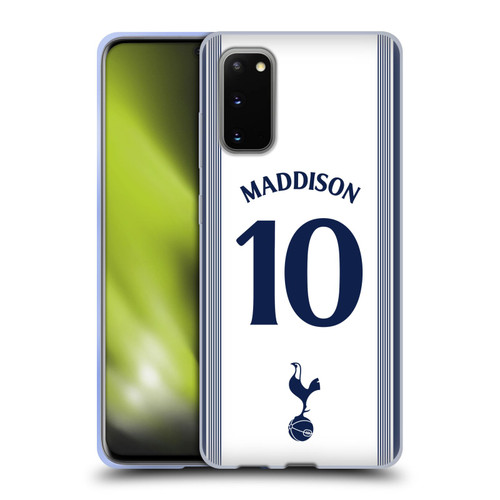 Tottenham Hotspur F.C. 2024/25 Players Home Kit James Maddison Soft Gel Case for Samsung Galaxy S20 / S20 5G