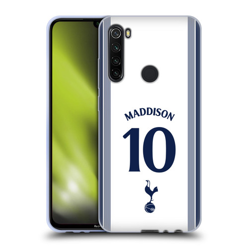 Tottenham Hotspur F.C. 2024/25 Players Home Kit James Maddison Soft Gel Case for Xiaomi Redmi Note 8T
