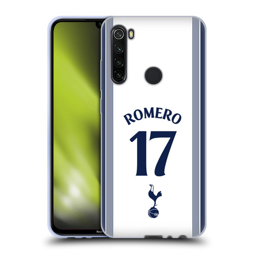 Tottenham Hotspur F.C. 2024/25 Players Home Kit Cristian Romero Soft Gel Case for Xiaomi Redmi Note 8T