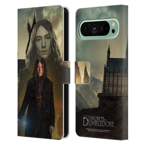 Fantastic Beasts: Secrets of Dumbledore Character Art Credence Barebone Leather Book Wallet Case Cover For Google Pixel 9 Pro XL