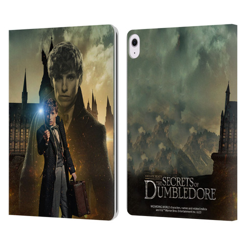 Fantastic Beasts: Secrets of Dumbledore Character Art Newt Scamander Leather Book Wallet Case Cover For Apple iPad Air 13 2024