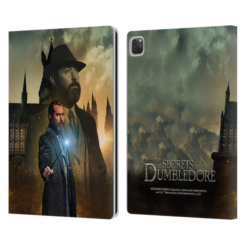 Fantastic Beasts: Secrets of Dumbledore Character Art Albus Dumbledore Leather Book Wallet Case Cover For Apple iPad Pro 13 M4 2024
