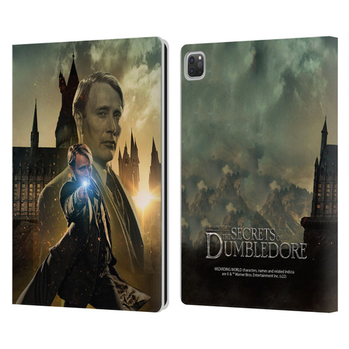 Fantastic Beasts: Secrets of Dumbledore Character Art Gellert Grindelwald Leather Book Wallet Case Cover For Apple iPad Pro 13 M4 2024