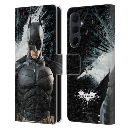 The Dark Knight Rises Character Art Batman Leather Book Wallet Case Cover For Samsung Galaxy A35 5G