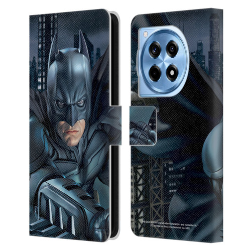 The Dark Knight Character Art Batman Leather Book Wallet Case Cover For OnePlus 12R