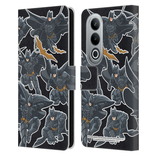 The Dark Knight Character Art Batman Sticker Collage Leather Book Wallet Case Cover For OPPO OnePlus Ace 3V 5G