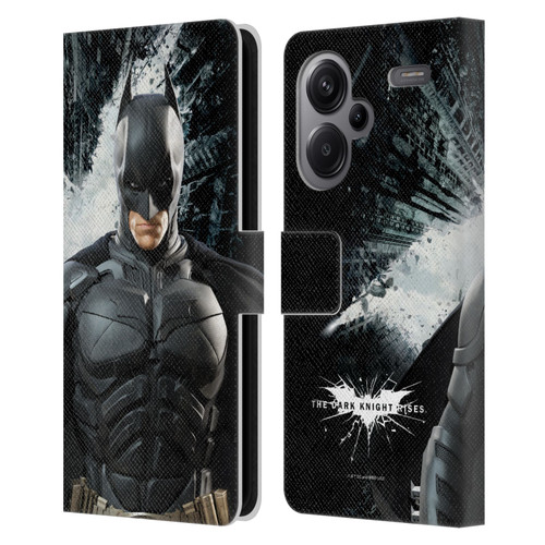 The Dark Knight Rises Character Art Batman Leather Book Wallet Case Cover For Xiaomi Redmi Note 13 Pro Plus 5G